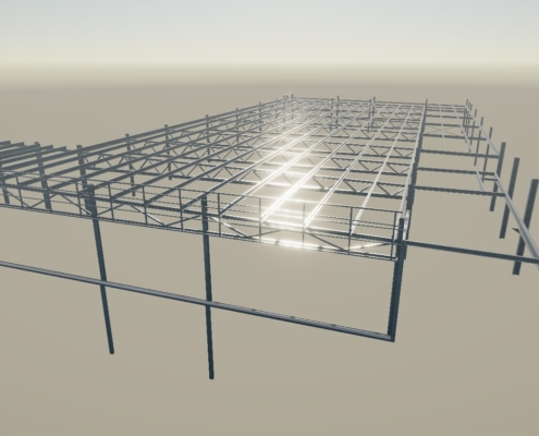 TEKLA STRUCTURES PLANO RENDERIZADO 2